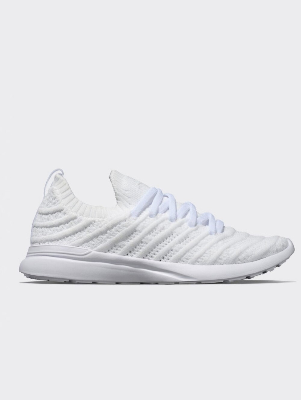 Youth's Techloom Wave, White, Size 4